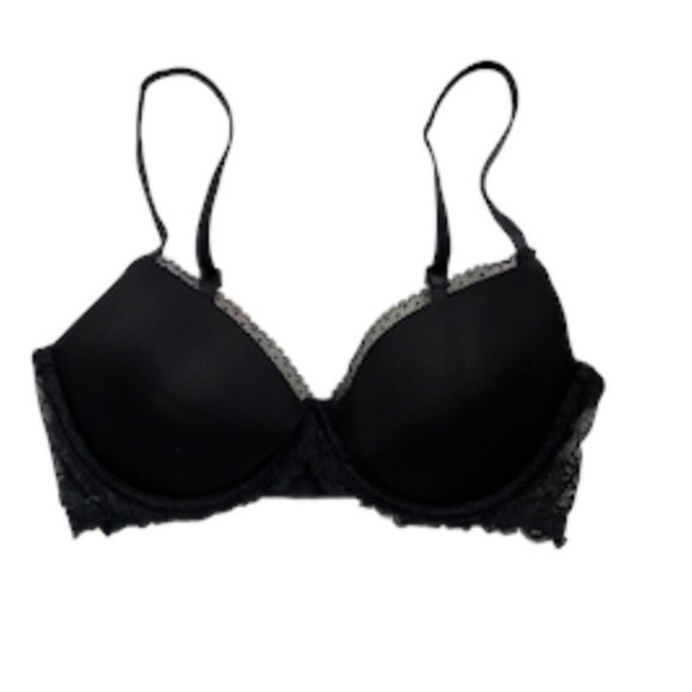 Calvin Klein Black Push-up Underwire Bra 34C